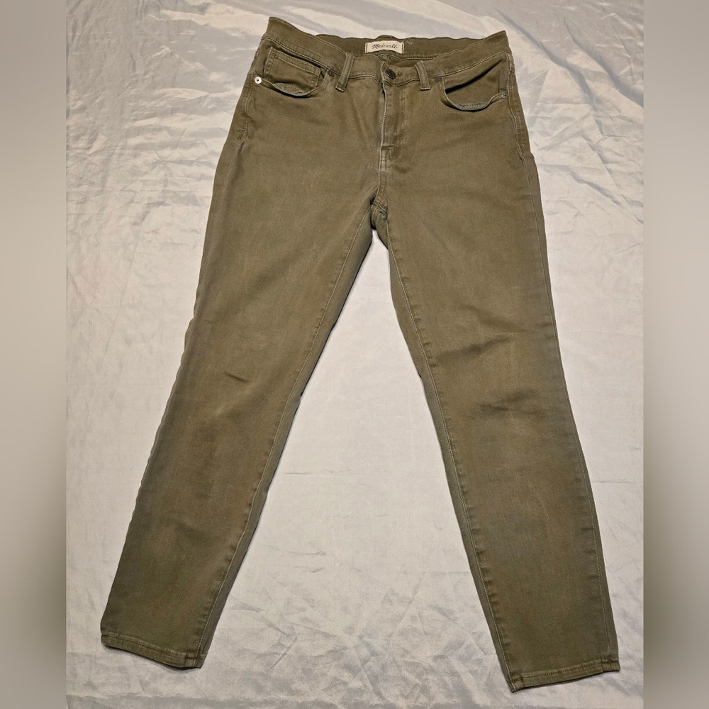 Madewell 9" High Riser Skinny Skinny Crop Pantsβ Size 28, Brown, 24" inseam EUC